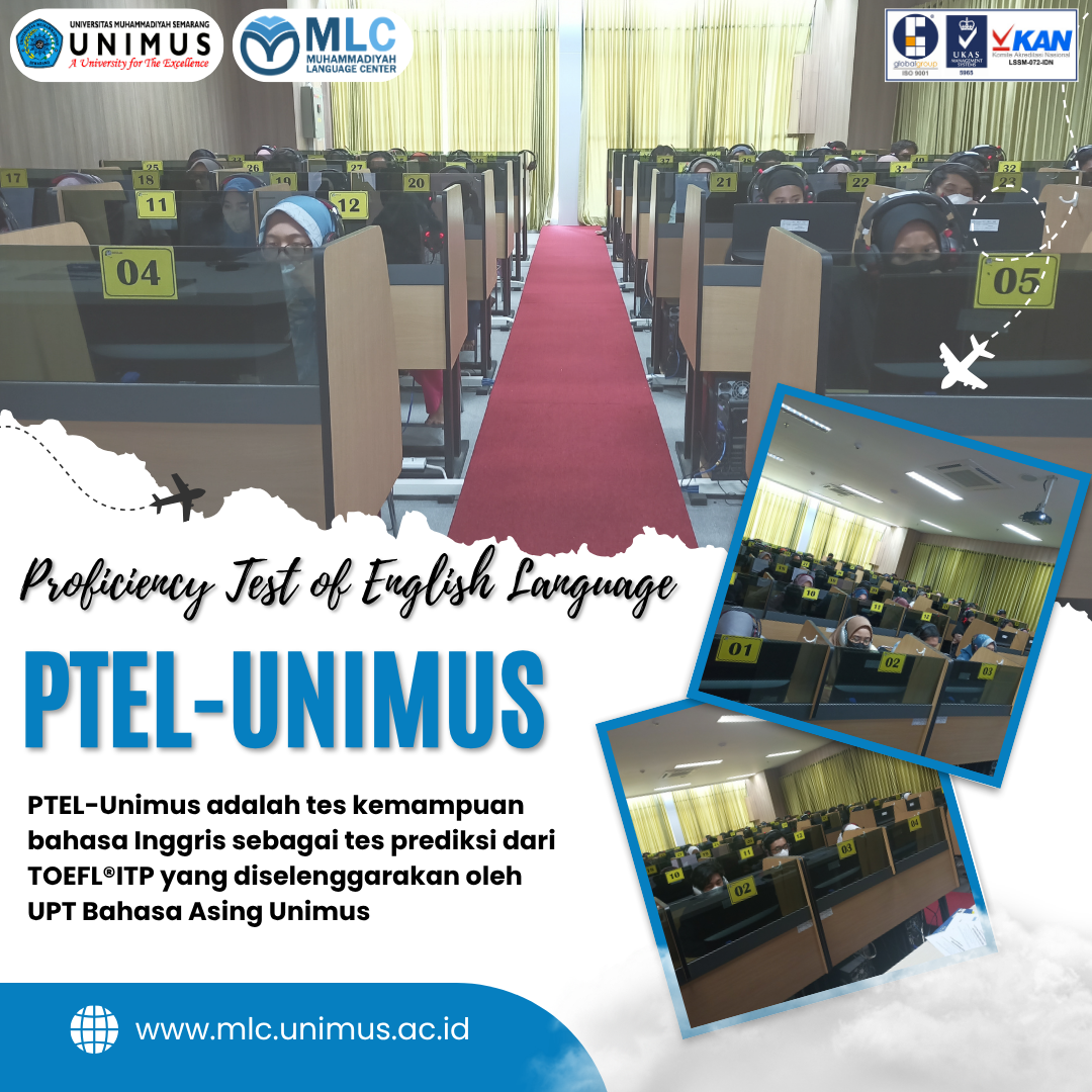 Informasi Proficiency Test of English Language PTEL UNIMUS